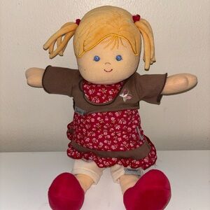 Sterntaler Brown and Red Stuffed Animal Plush